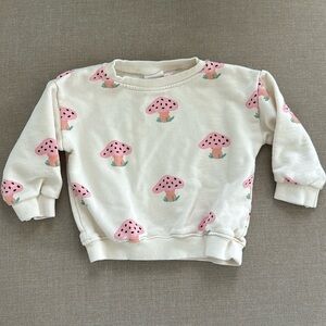 Zara Kids Mushroom Sweatshirt